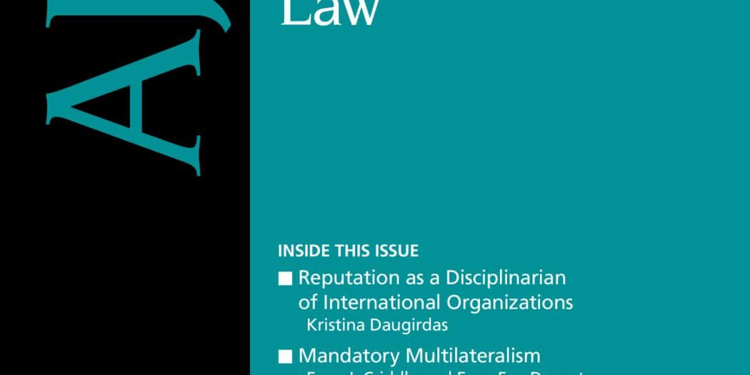 American Journal of International Law Volume 113 / Issue 2 April