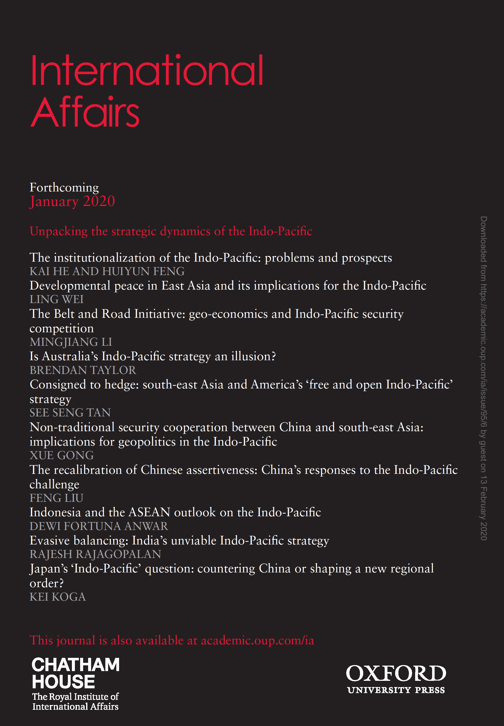 International Affairs - Volume 96, Issue 1, January 2020