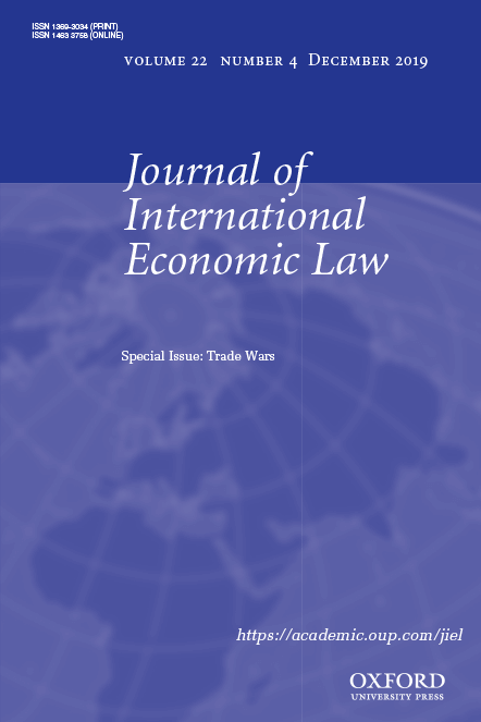 Journal of International Economic Law - Volume 22, Issue 4, December 2019