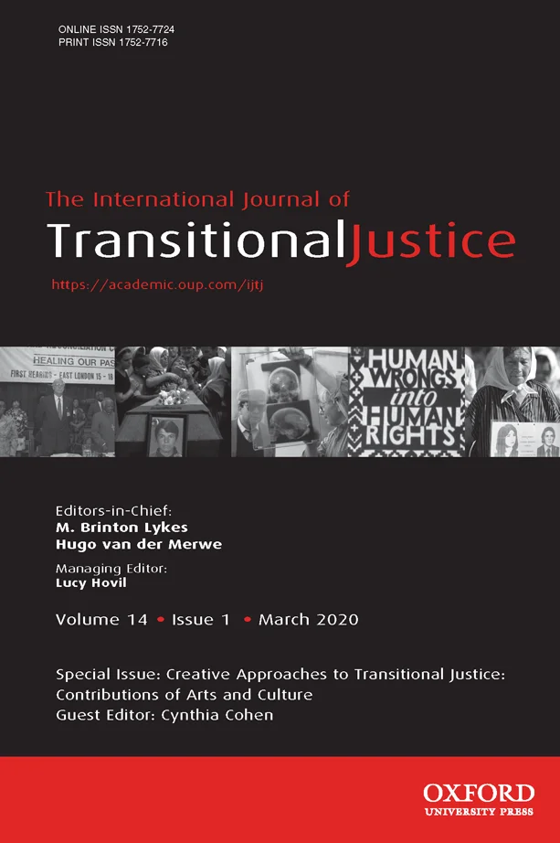 International Journal Of Transitional Justice Volume 14 Issue 1 March 2020 Dipublico Org